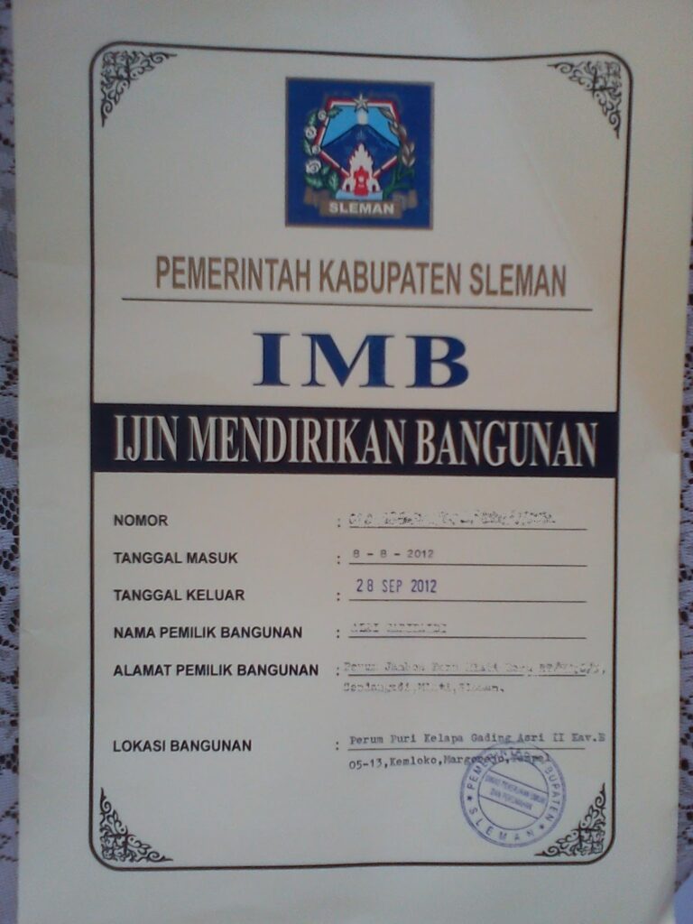 Dasar Hukum Surat izin Mendirikan Bangunan