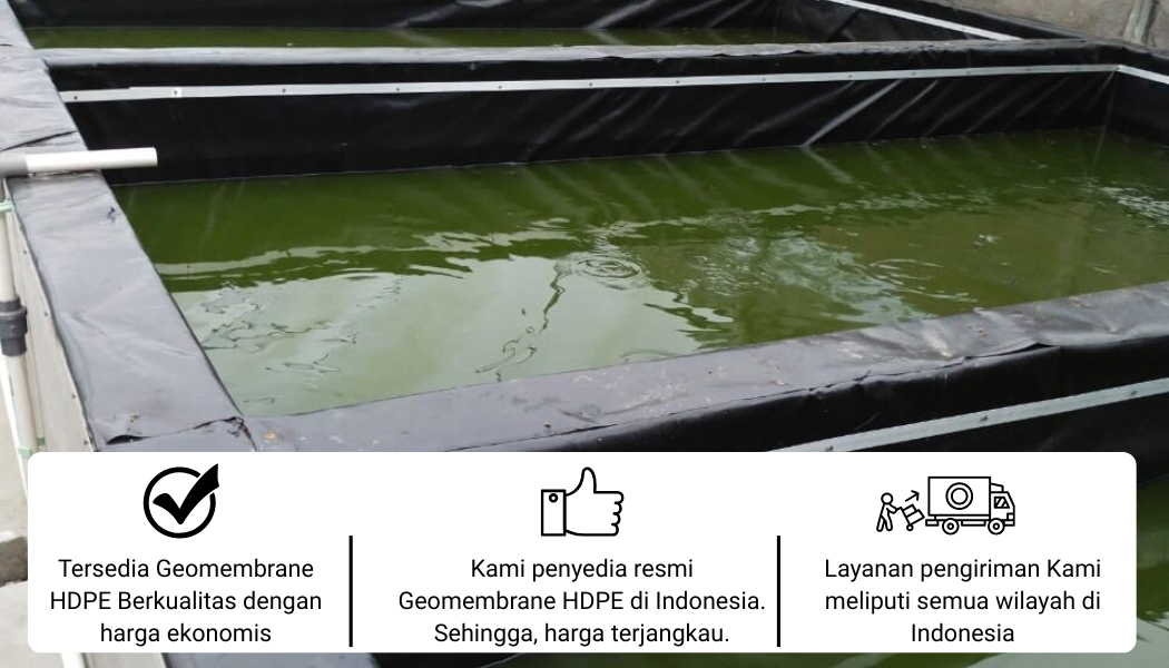 Pusat Jual Terpal Kolam Geomembrane HDPE